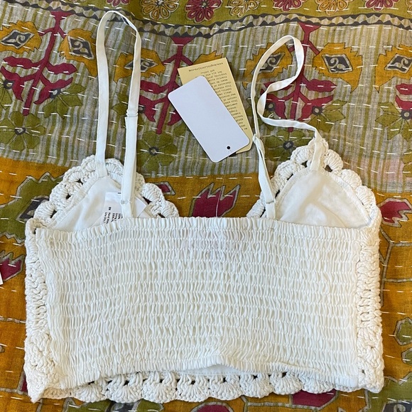 BOG Collective handmade crocheted cropped top new with tags size XS - Picture 2 of 3